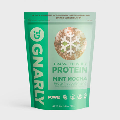 Protect Our Winters x Gnarly Mint Mocha Whey - Gnarly Nutrition